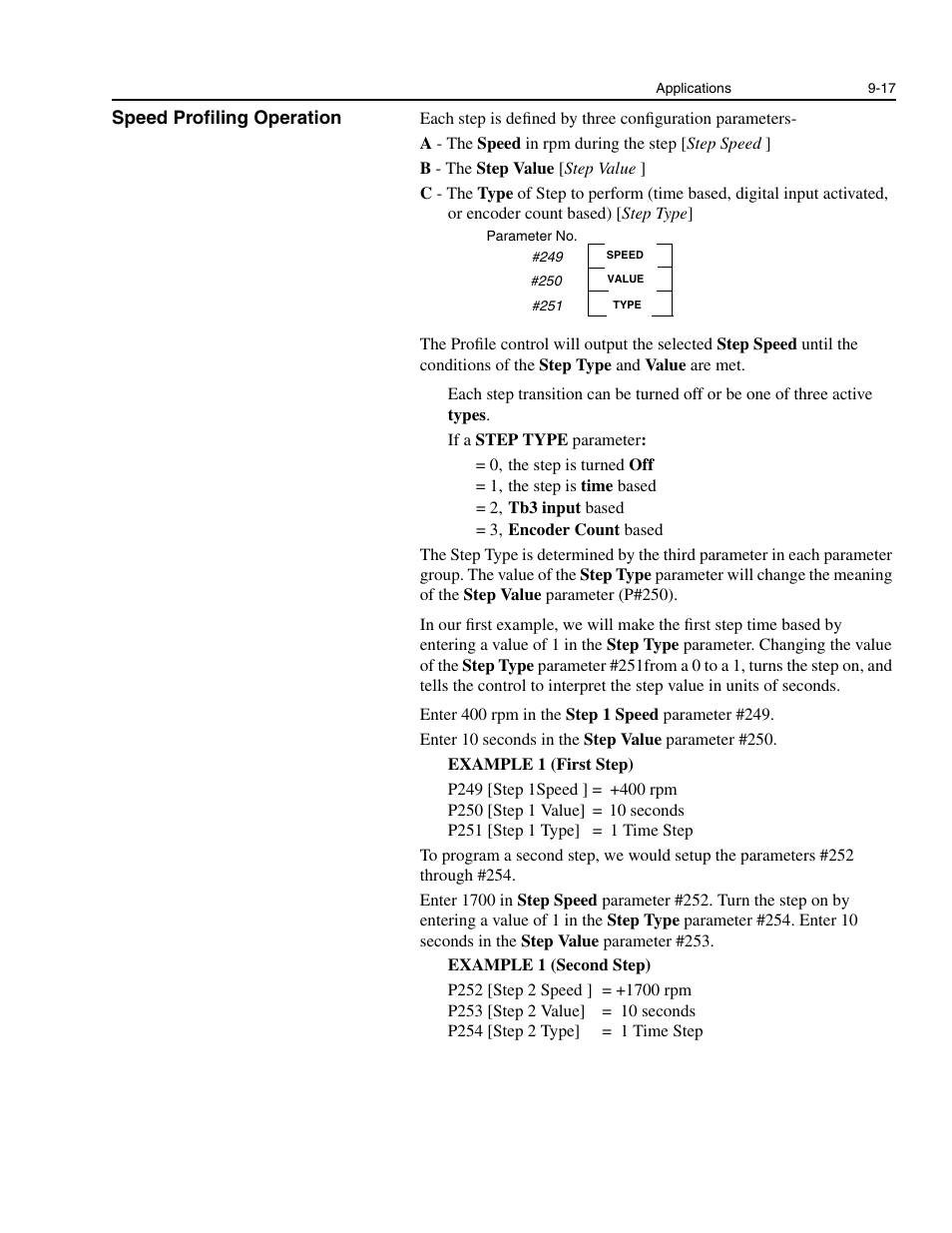 Speed profiling operation, Speed profiling operation -17 | Rockwell Automation 1336E IMPACT Adjustable Frequency AC Drive User Manual V 1-4.XX User Manual | Page 157 / 419