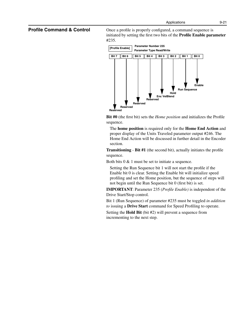 Profile command & control, Profile command & control -21 | Rockwell Automation 1336E IMPACT Adjustable Frequency AC Drive User Manual V 1-4.XX User Manual | Page 161 / 419