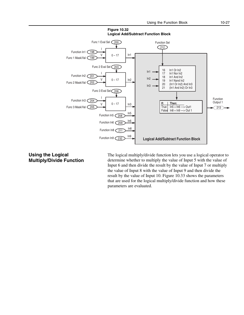 Using the logical multiply/divide function, Using the logical multiply/divide function -27 | Rockwell Automation 1336E IMPACT Adjustable Frequency AC Drive User Manual V 1-4.XX User Manual | Page 197 / 419