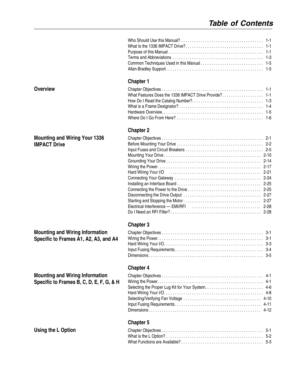 Rockwell Automation 1336E IMPACT Adjustable Frequency AC Drive User Manual V 1-4.XX User Manual | Page 3 / 419