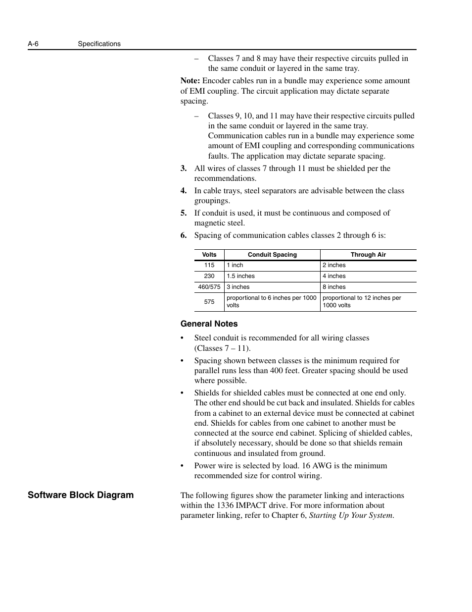 Software block diagram | Rockwell Automation 1336E IMPACT Adjustable Frequency AC Drive User Manual V 1-4.XX User Manual | Page 332 / 419