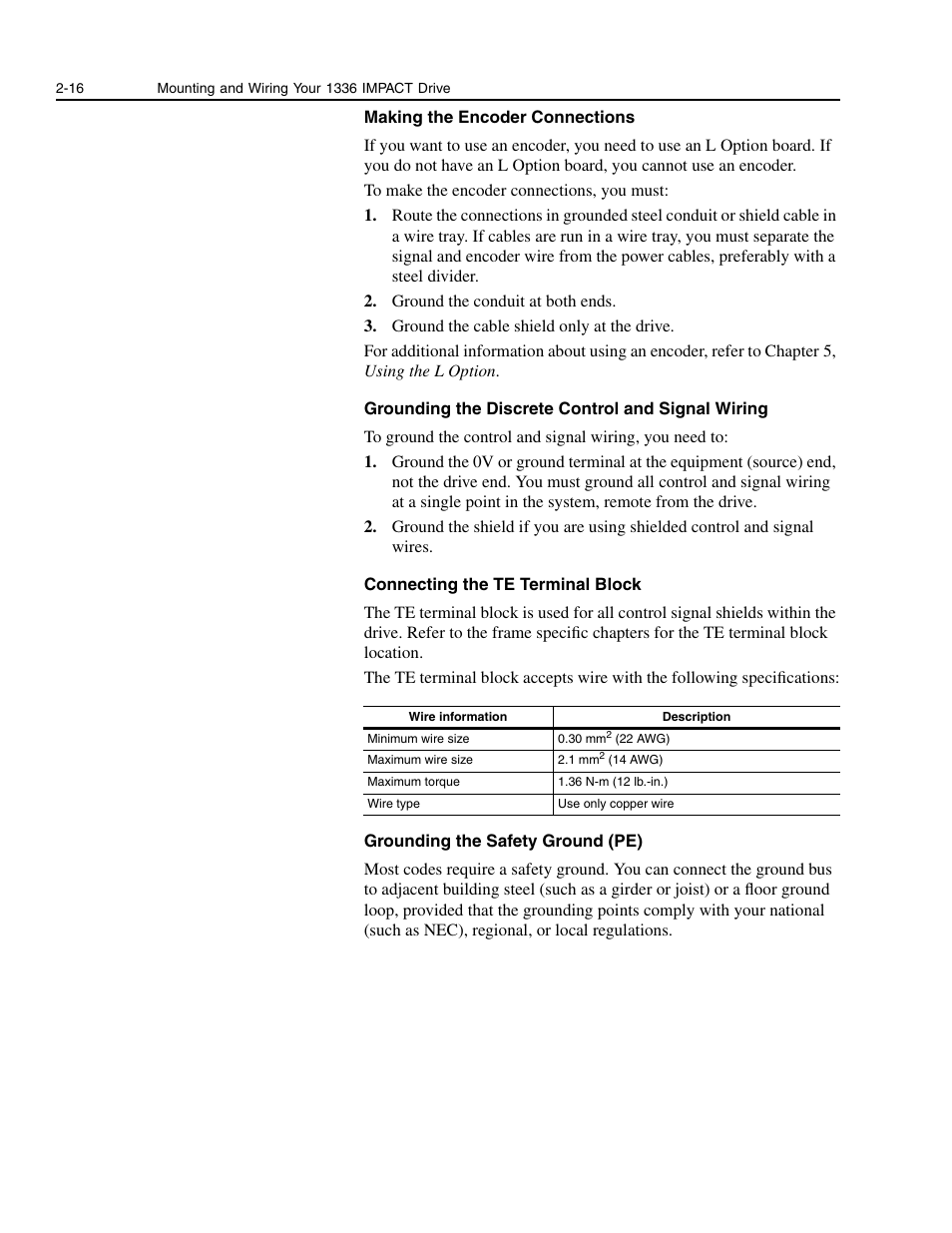 Rockwell Automation 1336E IMPACT Adjustable Frequency AC Drive User Manual V 1-4.XX User Manual | Page 34 / 419