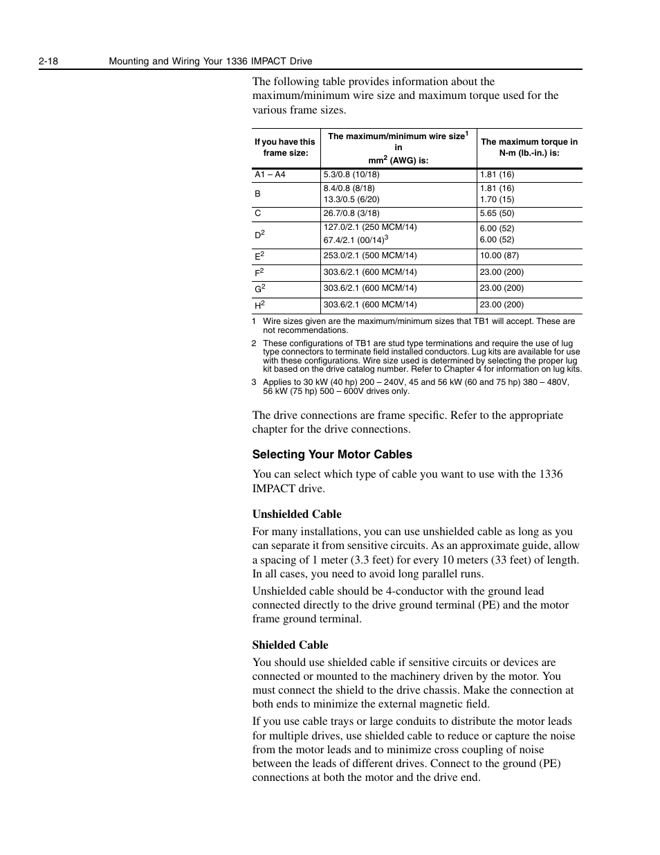 Rockwell Automation 1336E IMPACT Adjustable Frequency AC Drive User Manual V 1-4.XX User Manual | Page 36 / 419