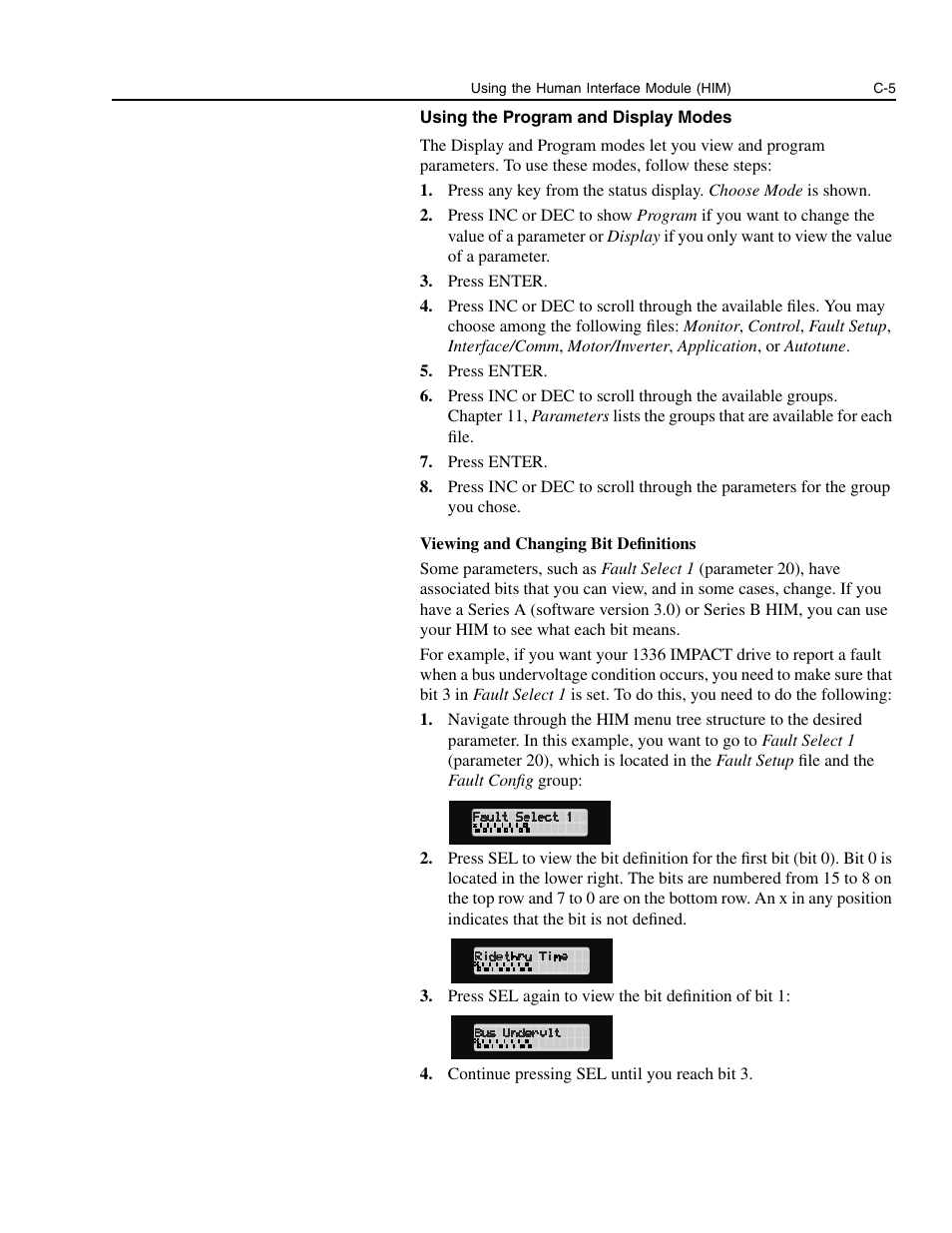 Rockwell Automation 1336E IMPACT Adjustable Frequency AC Drive User Manual V 1-4.XX User Manual | Page 381 / 419