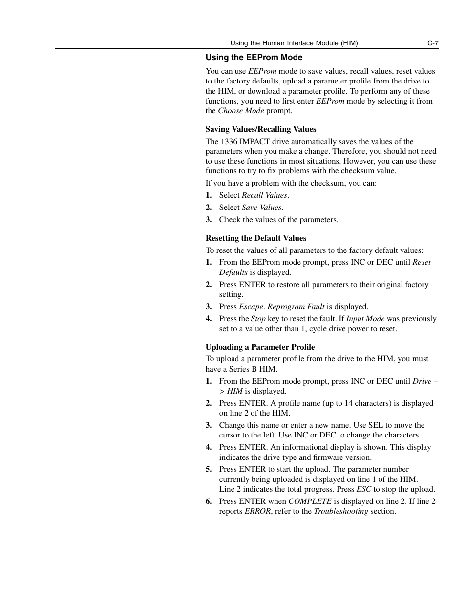 Rockwell Automation 1336E IMPACT Adjustable Frequency AC Drive User Manual V 1-4.XX User Manual | Page 383 / 419