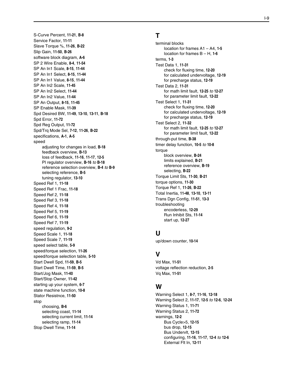 Rockwell Automation 1336E IMPACT Adjustable Frequency AC Drive User Manual V 1-4.XX User Manual | Page 417 / 419