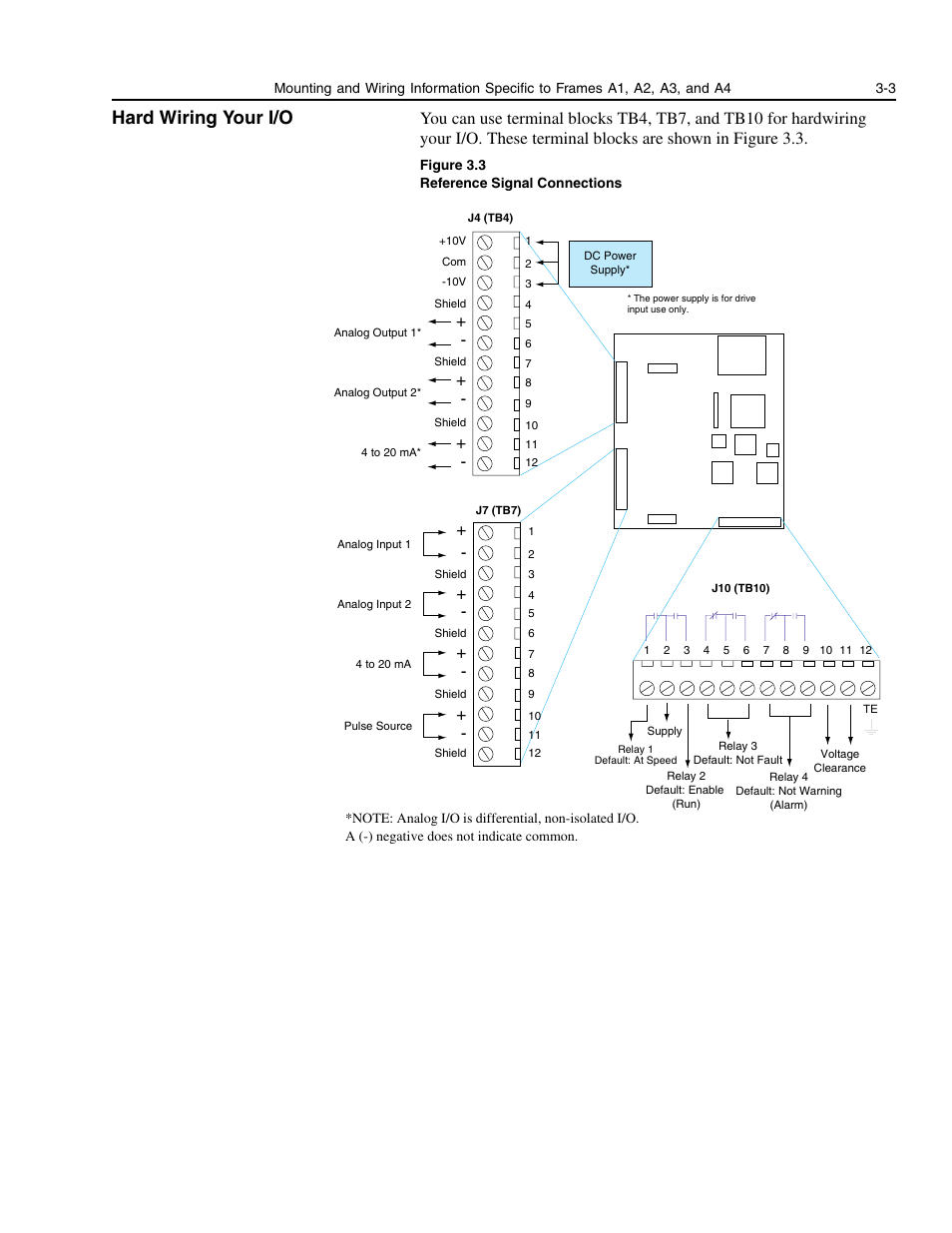 Hard wiring your i/o, Hard wiring your i/o -3 | Rockwell Automation 1336E IMPACT Adjustable Frequency AC Drive User Manual V 1-4.XX User Manual | Page 51 / 419