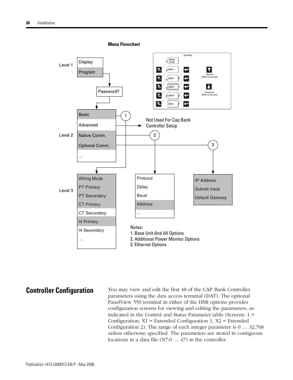 Controller configuration | Rockwell Automation 1413-ME-PEA Capacitor Bank Controller - Series B User Manual | Page 28 / 72