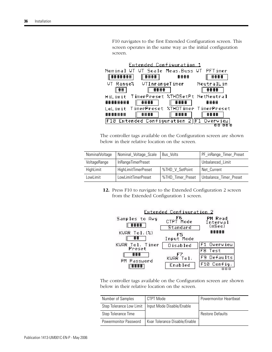 Rockwell Automation 1413-ME-PEA Capacitor Bank Controller - Series B User Manual | Page 38 / 72