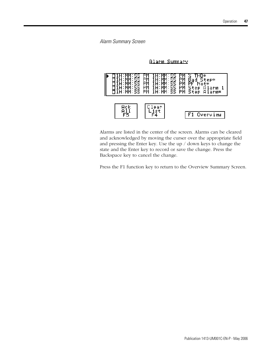 Rockwell Automation 1413-ME-PEA Capacitor Bank Controller - Series B User Manual | Page 49 / 72