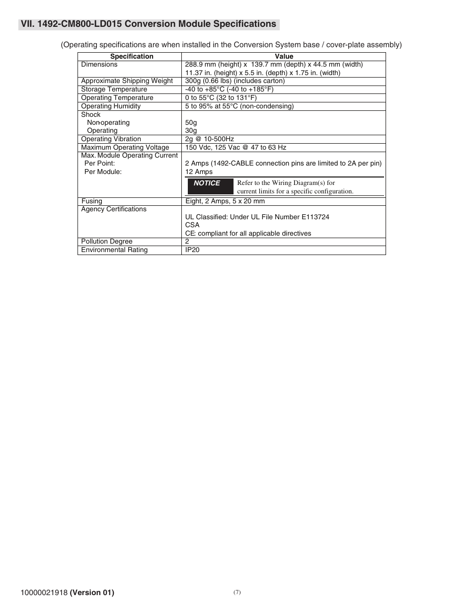 Rockwell Automation 1492-CM800-LD015 Field Wire Conv. Module for Modicon B814-108 or B840-108 to 1756-OX8I User Manual | Page 7 / 8