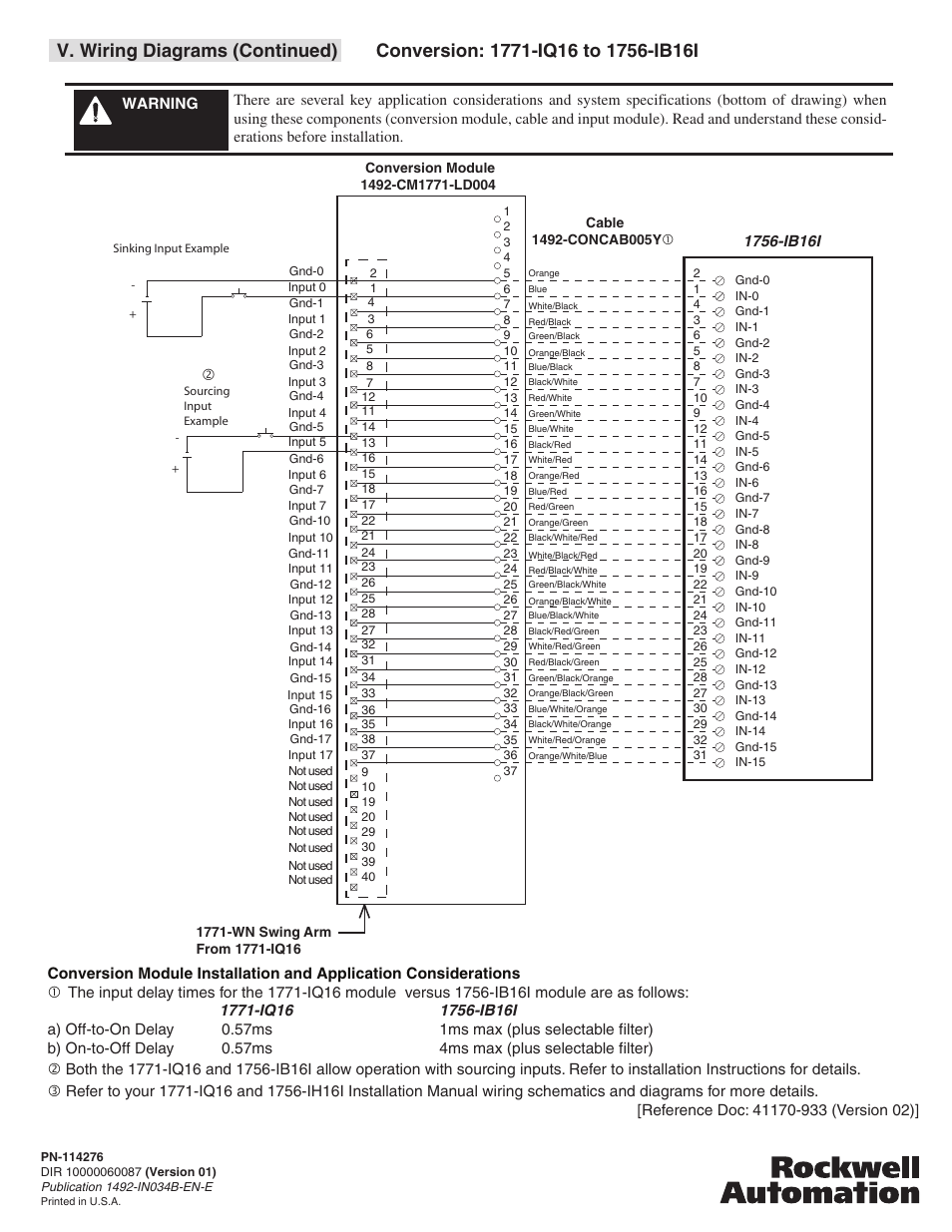 Rockwell Automation 1492-CM1771-LD004 Field Conversion Module User Manual | Page 6 / 6