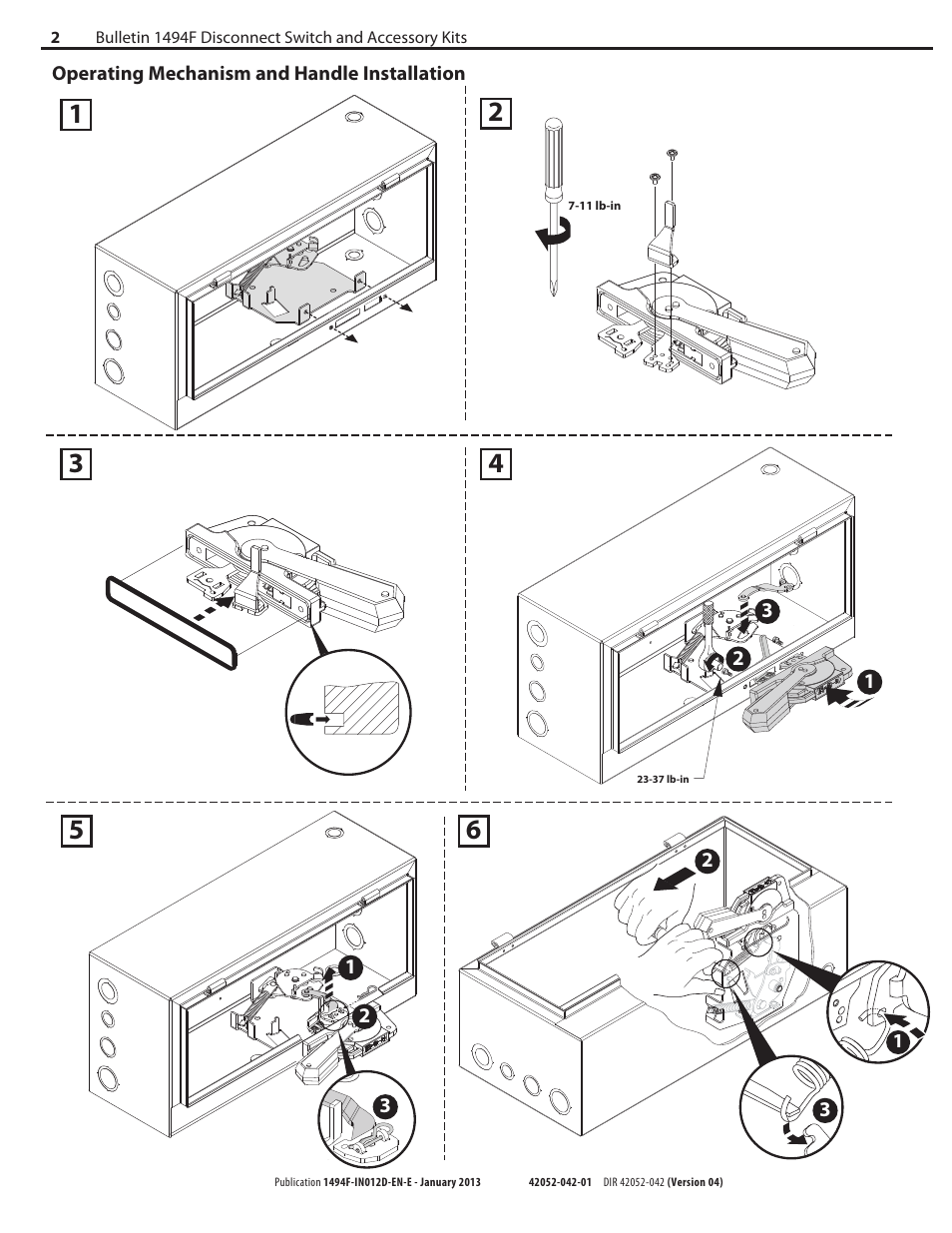 Rockwell Automation 1494F-D30_D60_D100_D200 Disconnect Switch (30A / 60A / 100A / 200A) User Manual | Page 2 / 8