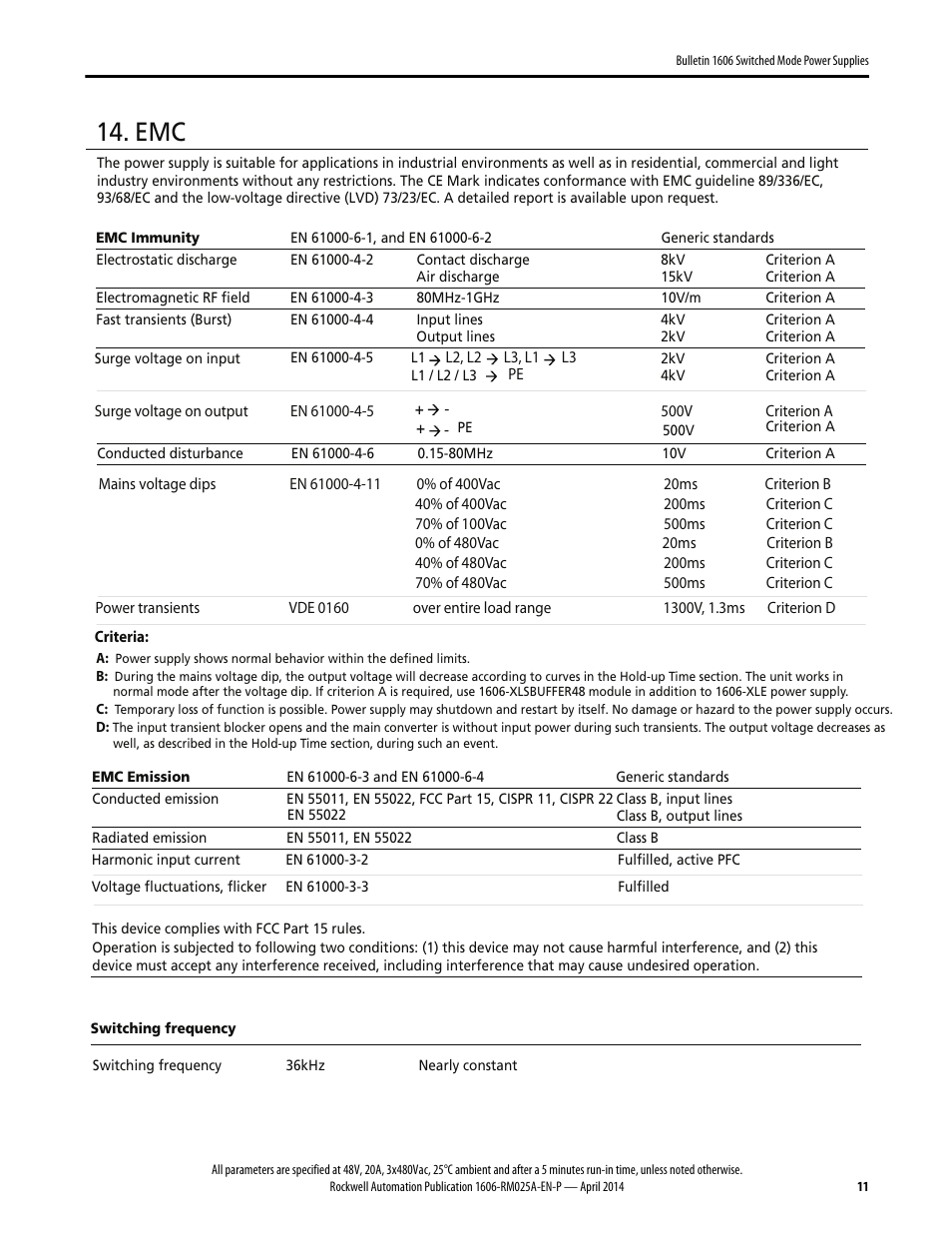 Rockwell Automation 1606-XLE960MX-3N Power Supply Reference Manual User Manual | Page 11 / 22