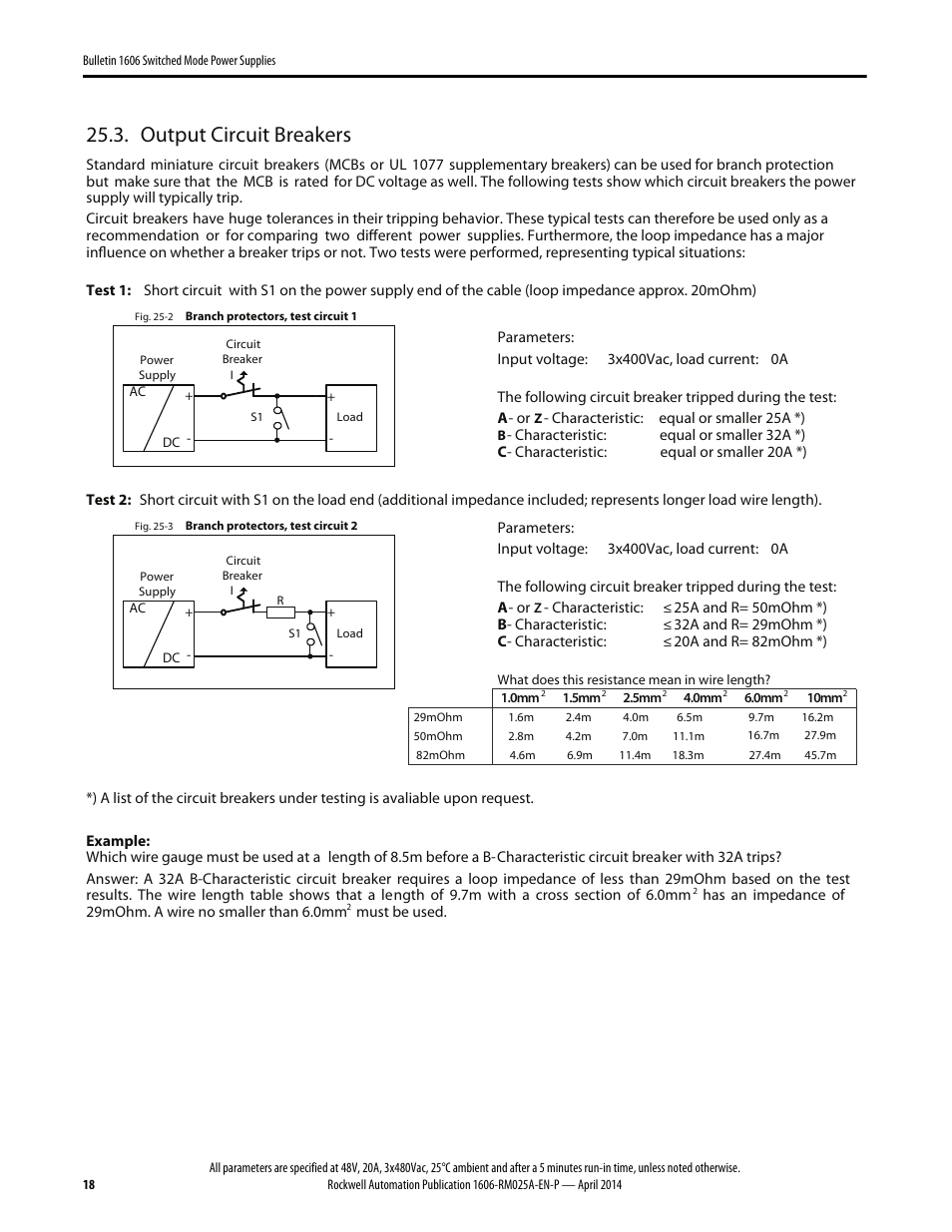 Output circuit breakers | Rockwell Automation 1606-XLE960MX-3N Power Supply Reference Manual User Manual | Page 18 / 22