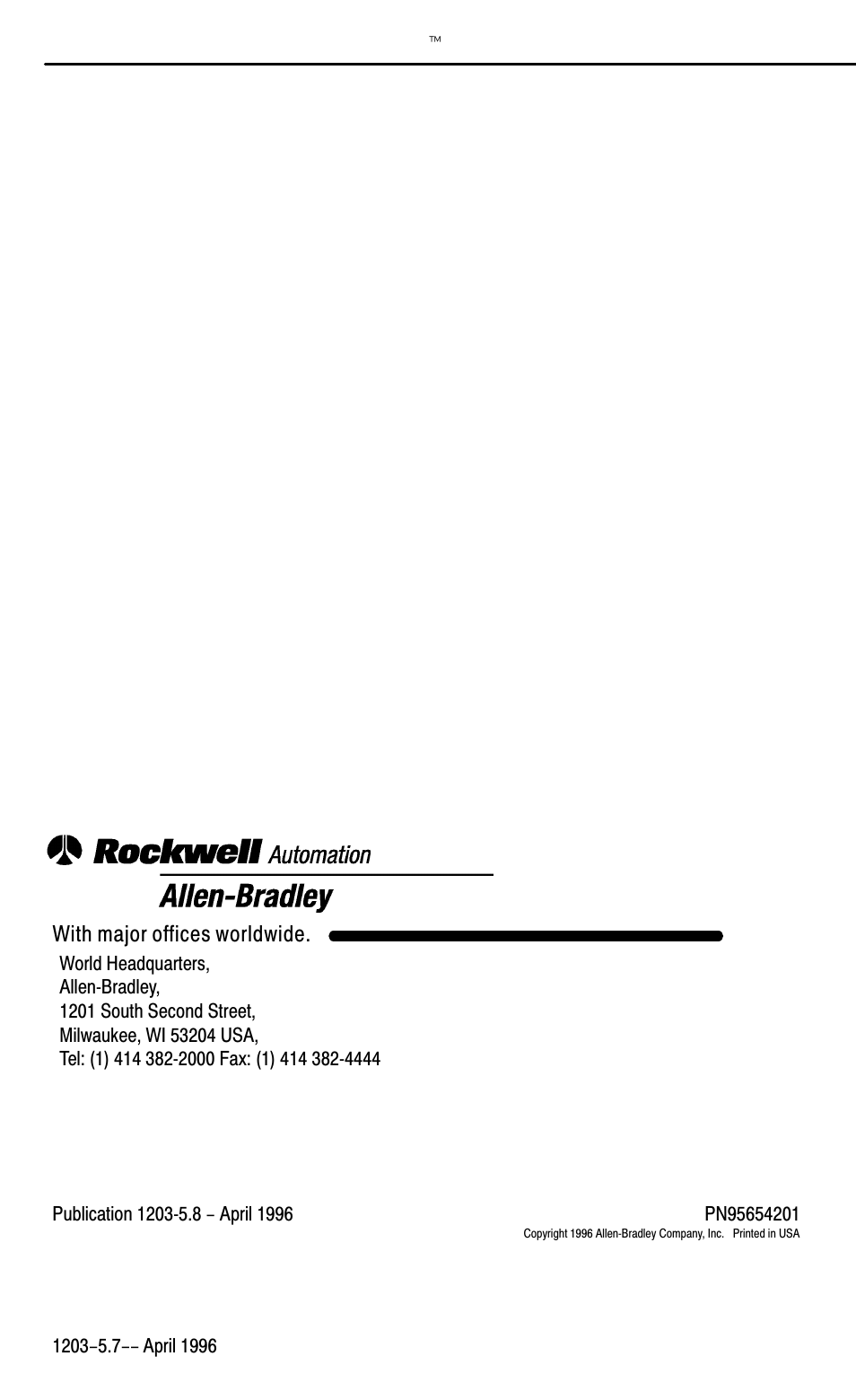 Rockwell Automation 1203-FM1 FLEX I/O SCANport Module User Manual | Page 10 / 11