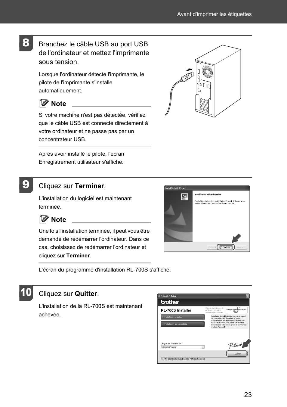 Brother P-touch RL-700S User Manual | Page 68 / 181
