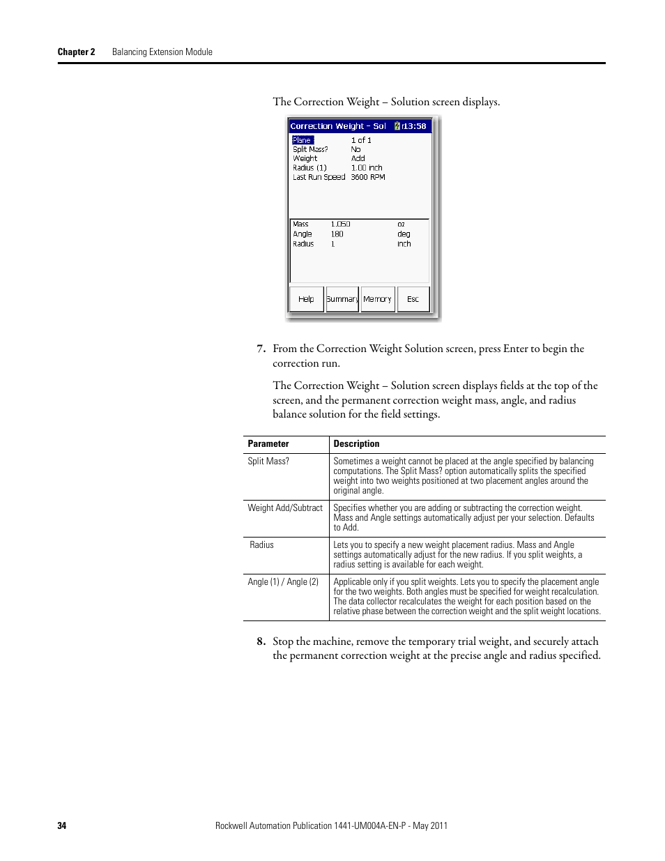 Rockwell Automation 1441-DYN25-MBAL Balancing Extension Module for the Dynamix 2500 User Manual | Page 34 / 68