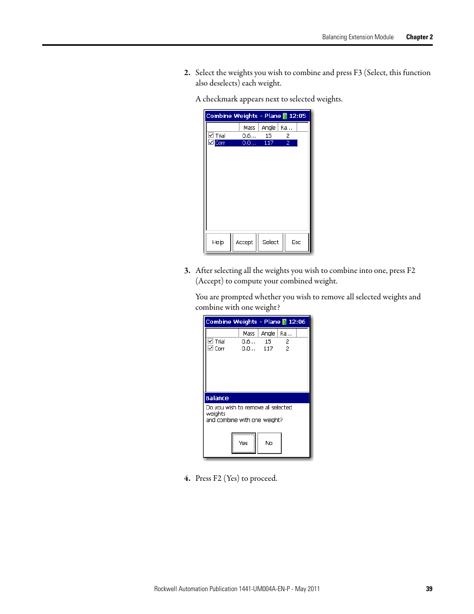 Rockwell Automation 1441-DYN25-MBAL Balancing Extension Module for the Dynamix 2500 User Manual | Page 39 / 68