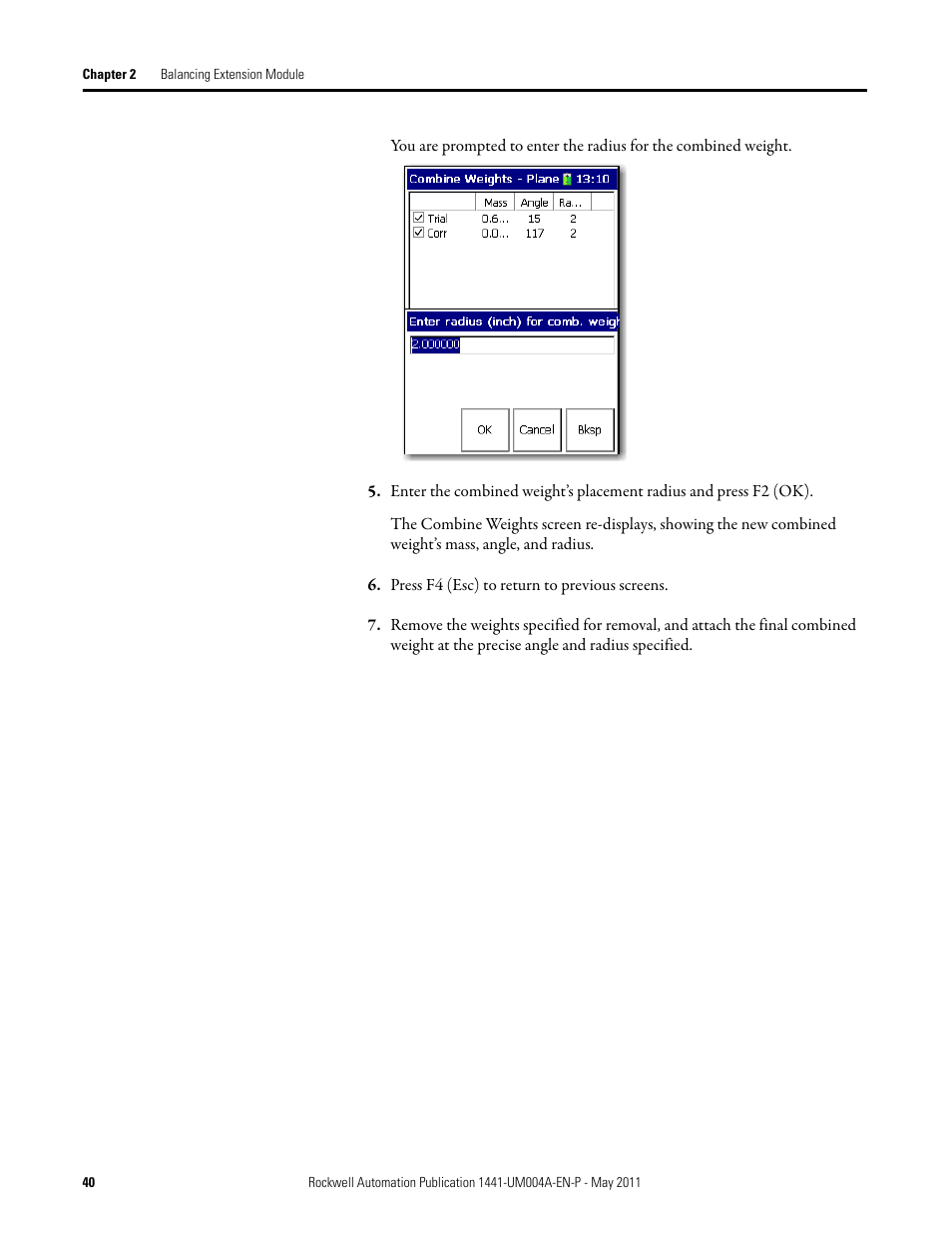 Rockwell Automation 1441-DYN25-MBAL Balancing Extension Module for the Dynamix 2500 User Manual | Page 40 / 68