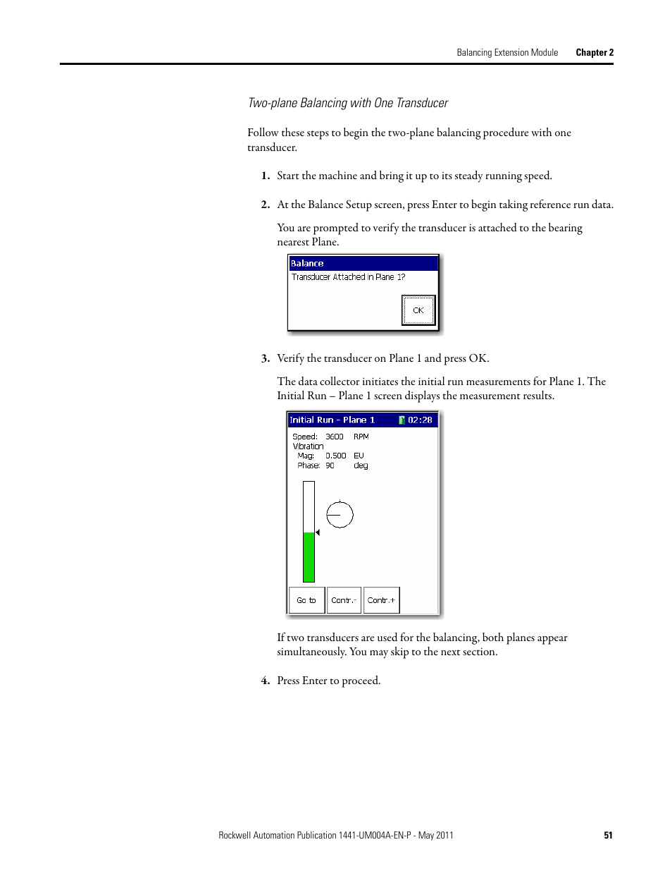Rockwell Automation 1441-DYN25-MBAL Balancing Extension Module for the Dynamix 2500 User Manual | Page 51 / 68