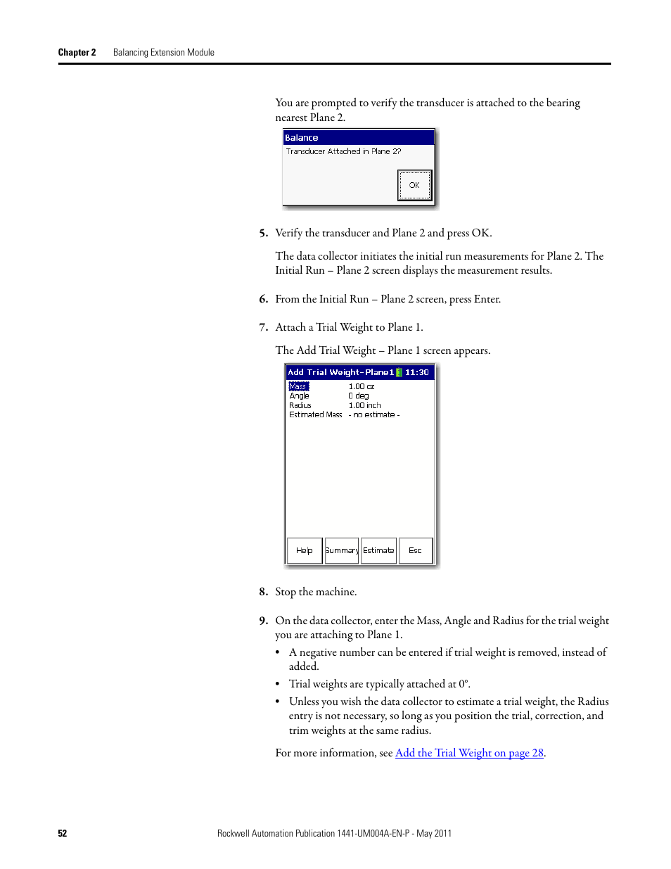 Rockwell Automation 1441-DYN25-MBAL Balancing Extension Module for the Dynamix 2500 User Manual | Page 52 / 68