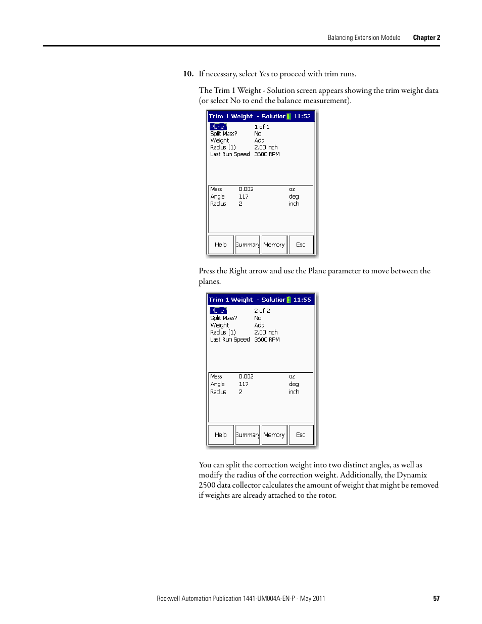 Rockwell Automation 1441-DYN25-MBAL Balancing Extension Module for the Dynamix 2500 User Manual | Page 57 / 68