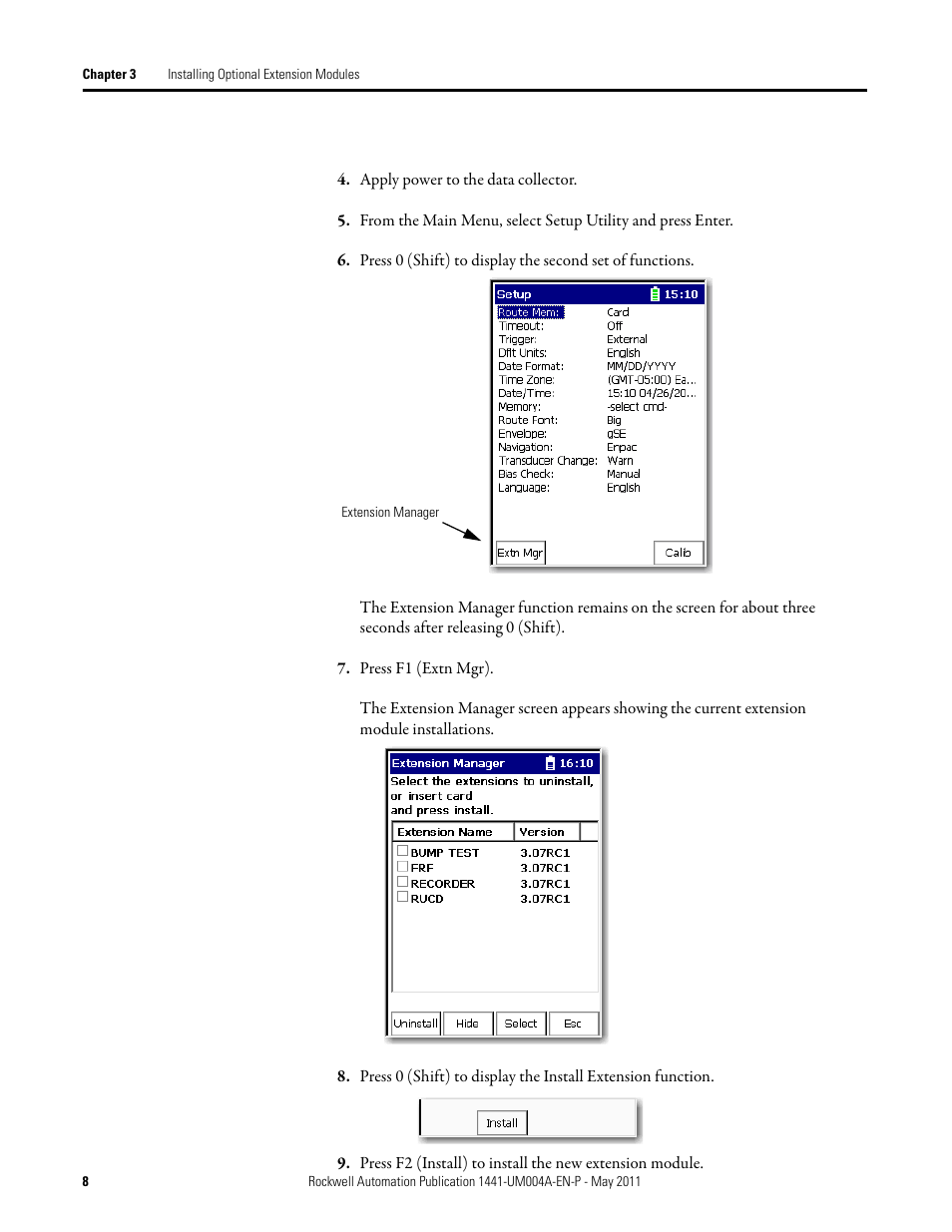 Rockwell Automation 1441-DYN25-MBAL Balancing Extension Module for the Dynamix 2500 User Manual | Page 8 / 68