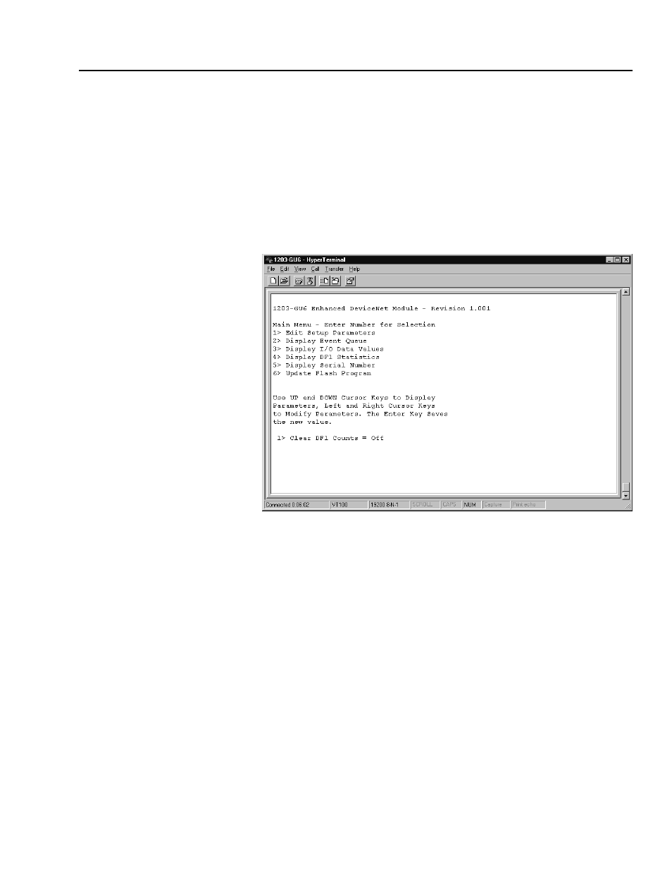 Viewing df1 statistics, Viewing df-1 statistics -13 | Rockwell Automation 1336-GM6 Enhanced DeviceNet Communications Module User Manual | Page 43 / 172