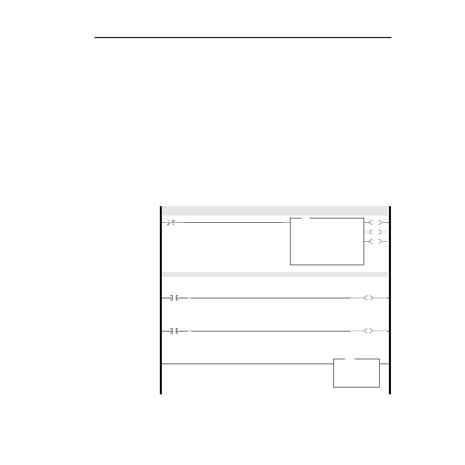 Plc ladder logic example | Rockwell Automation 1336-GM6 Enhanced DeviceNet Communications Module User Manual | Page 67 / 172