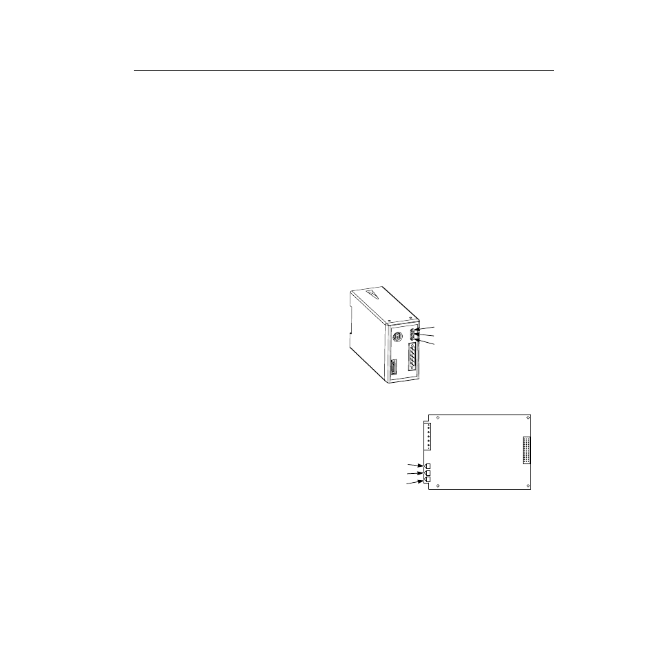Chapter 8: troubleshooting, Chapter objectives, Leds on the enhanced devicenet adapter | Chapter 8, Troubleshooting, Chapter | Rockwell Automation 1336-GM6 Enhanced DeviceNet Communications Module User Manual | Page 83 / 172