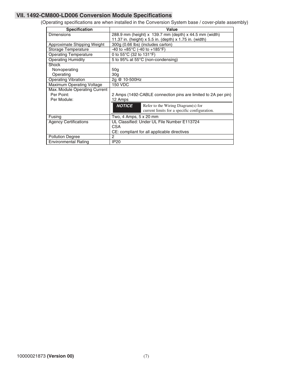 Rockwell Automation 1492-CM800-LD006 Fused Field Wire Conversion Module for Modicon B820-008 to 1756-OC8 User Manual | Page 7 / 8
