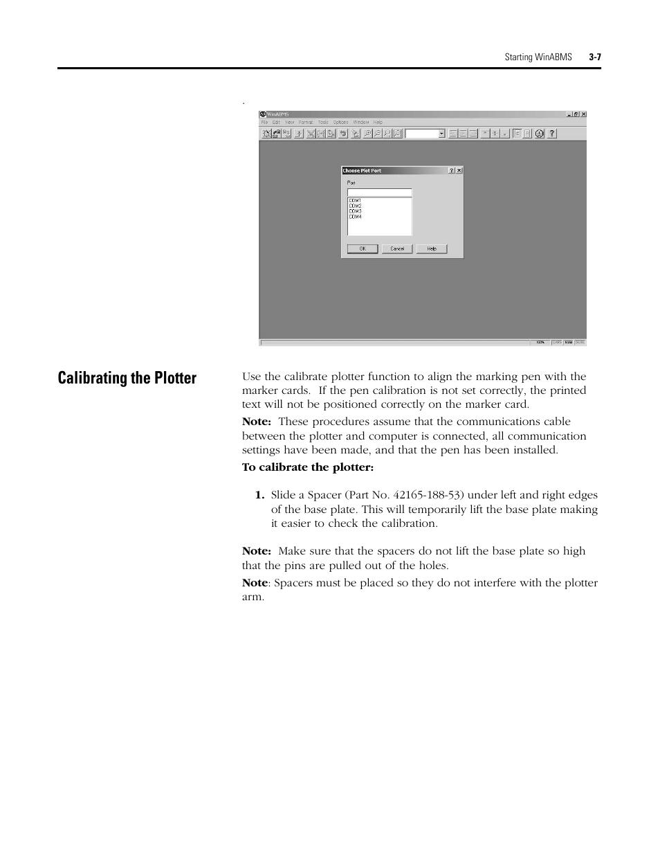 Calibrating the plotter | Rockwell Automation 1492 WinABMS Marking System Software User Manual | Page 23 / 58