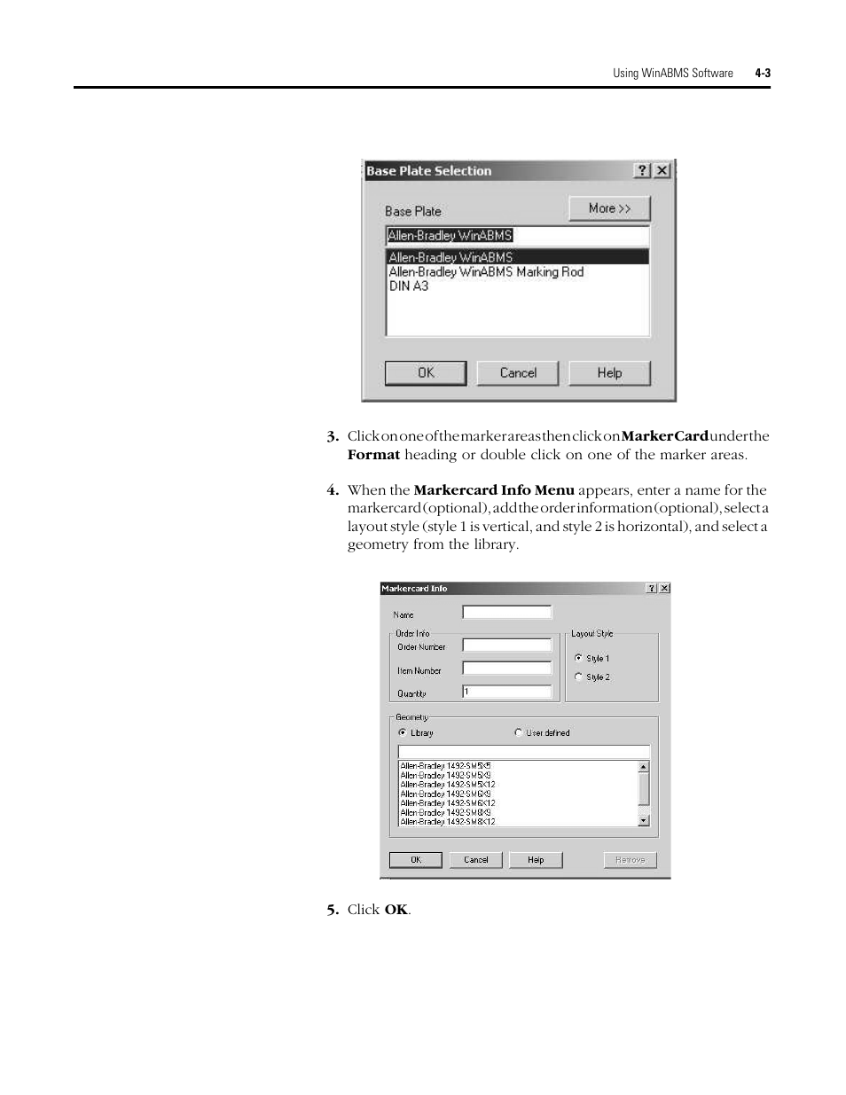 Rockwell Automation 1492 WinABMS Marking System Software User Manual | Page 30 / 58