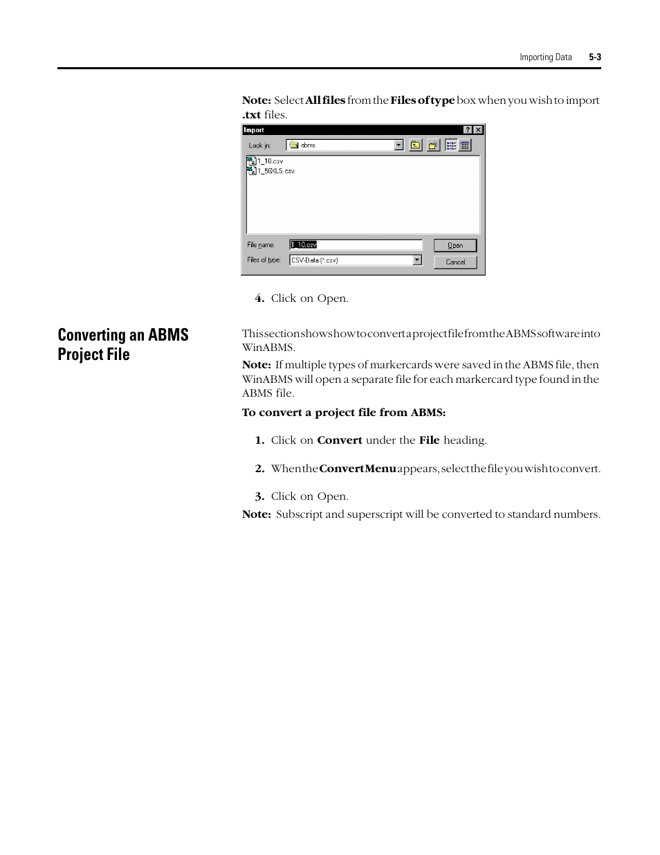 Converting an abms project file | Rockwell Automation 1492 WinABMS Marking System Software User Manual | Page 40 / 58