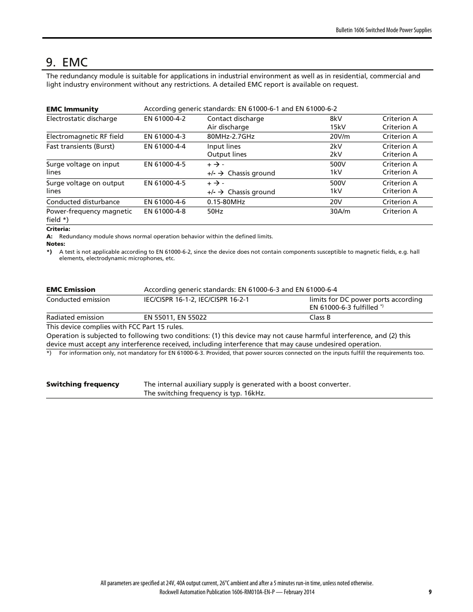 Rockwell Automation 1606-XLSRED40 Power Supply Reference Manual User Manual | Page 9 / 18