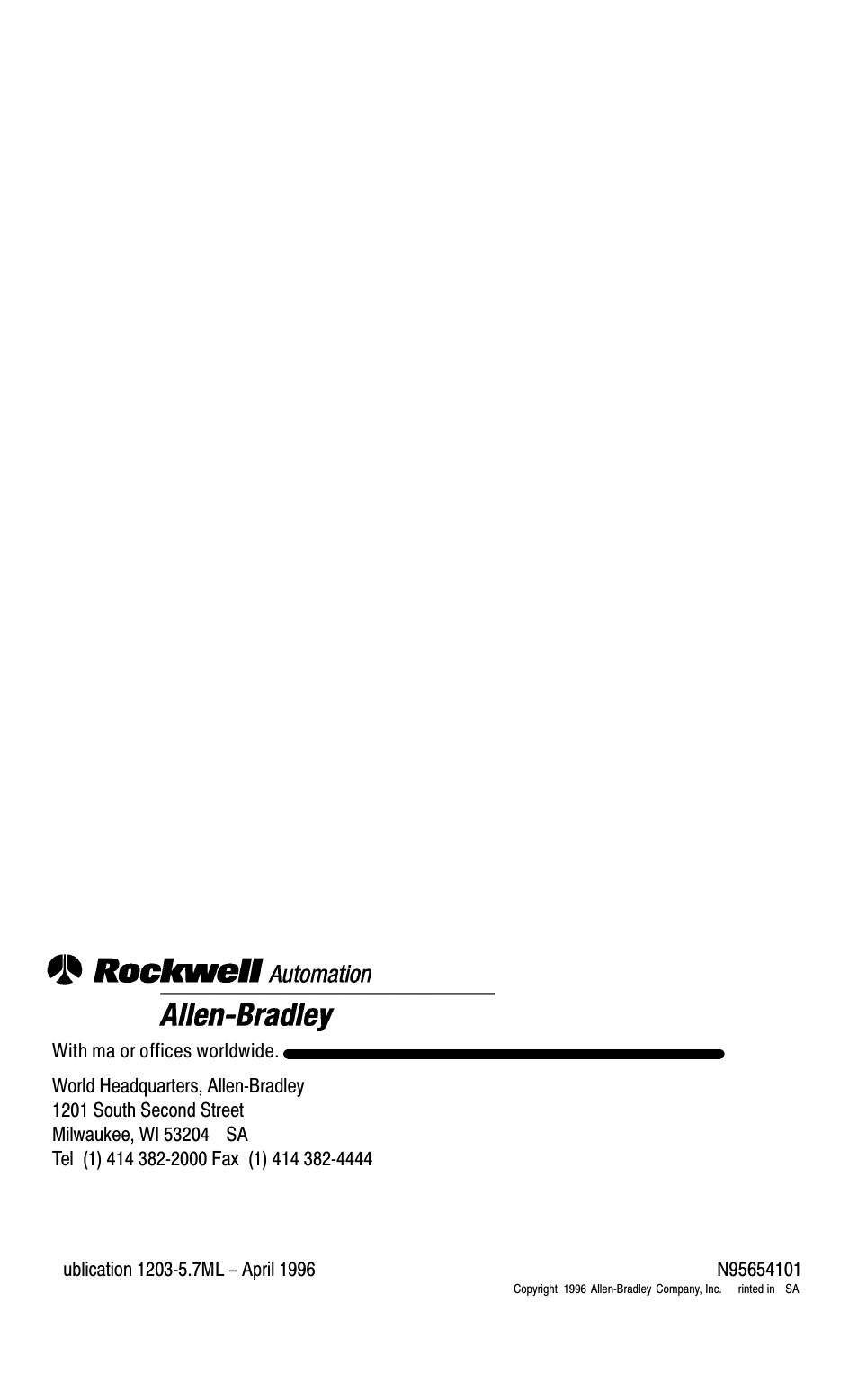 Rockwell Automation 1203-FB1 FLEX I/O SCANport Base User Manual | Page 7 / 7
