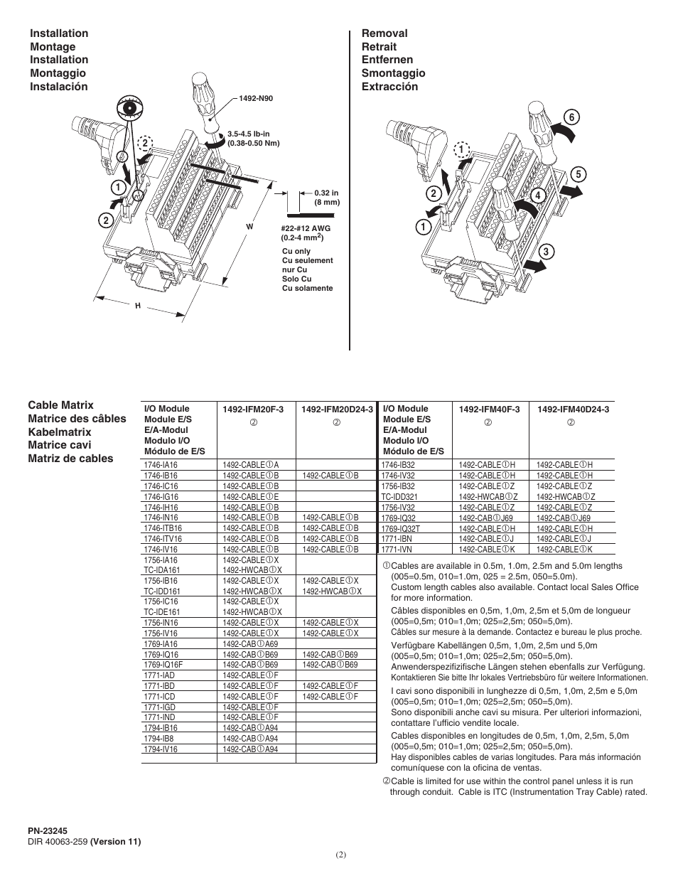 Rockwell Automation 1492-IFMxxxx Sensor Interface Modules User Manual | Page 2 / 4
