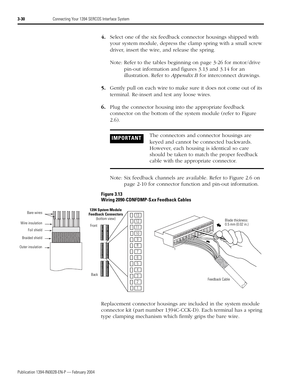 Rockwell Automation 1394 SERCOS Interface Multi-Axis Motion Control System Installation Manual User Manual | Page 84 / 147