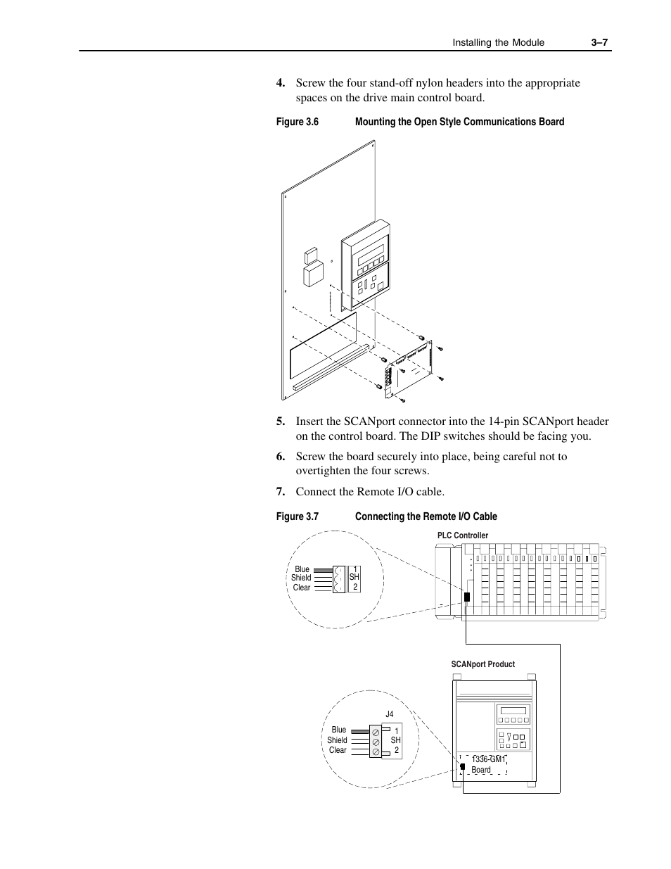 Rockwell Automation 1336-GM1 Remote I/O Communications Module User Manual | Page 37 / 96