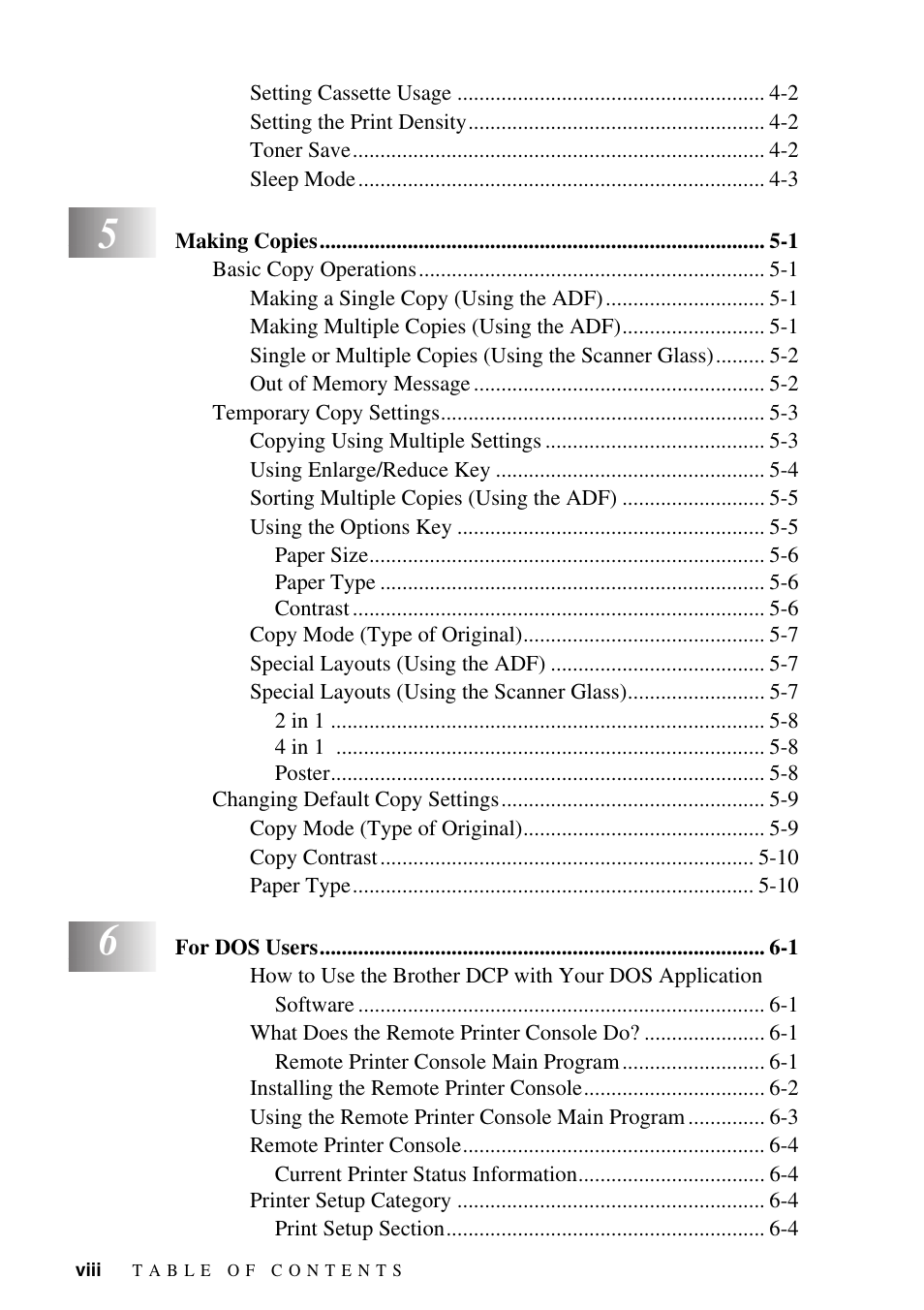Brother DCP1400 User Manual | Page 10 / 147