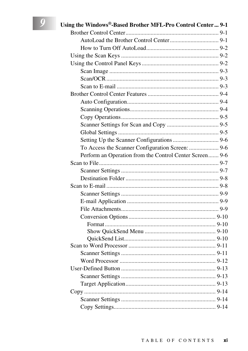Brother DCP1400 User Manual | Page 13 / 147