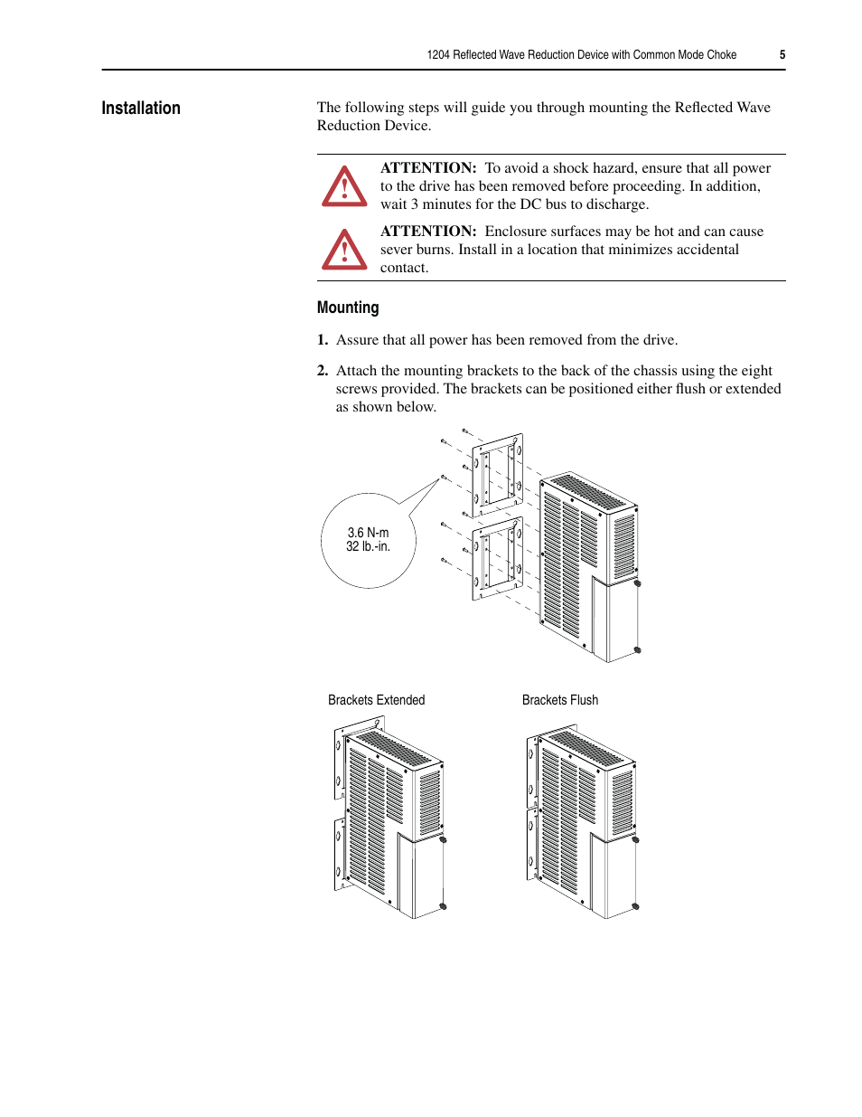 Rockwell Automation 1204 Reflected Wave Reduction Device User Manual | Page 5 / 8