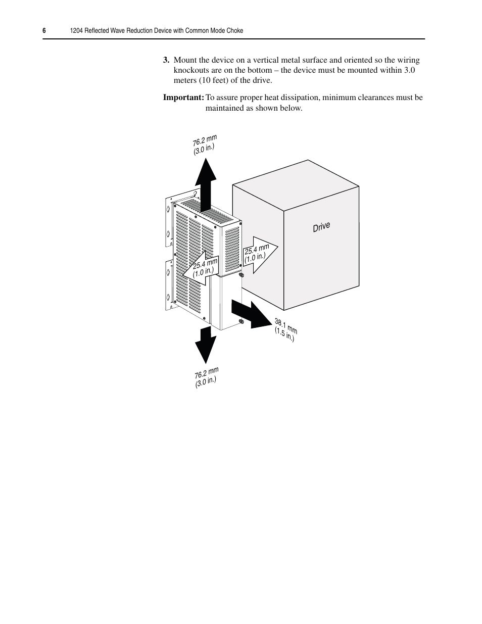 Rockwell Automation 1204 Reflected Wave Reduction Device User Manual | Page 6 / 8