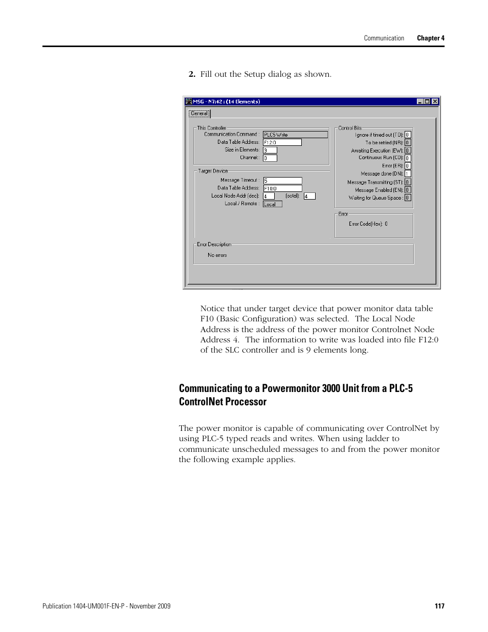 Rockwell Automation 1404-M4_M5_M6_M8 Powermonitor 3000 User Manual, Firmware rev. 3.0 or LATER User Manual | Page 117 / 356