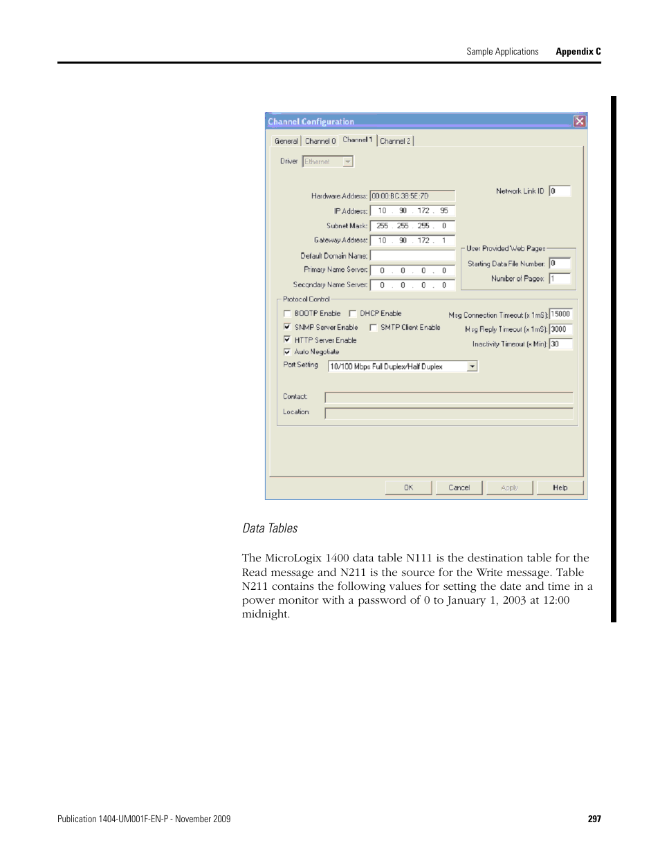 Rockwell Automation 1404-M4_M5_M6_M8 Powermonitor 3000 User Manual, Firmware rev. 3.0 or LATER User Manual | Page 297 / 356