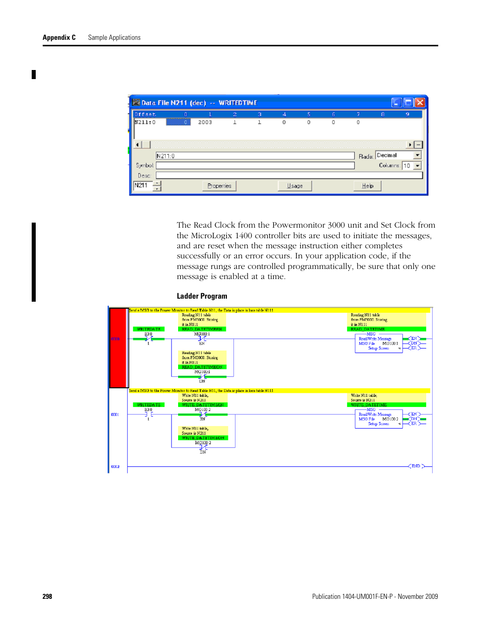 Rockwell Automation 1404-M4_M5_M6_M8 Powermonitor 3000 User Manual, Firmware rev. 3.0 or LATER User Manual | Page 298 / 356