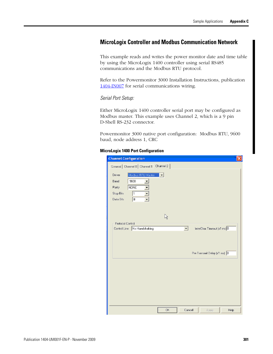 Rockwell Automation 1404-M4_M5_M6_M8 Powermonitor 3000 User Manual, Firmware rev. 3.0 or LATER User Manual | Page 301 / 356