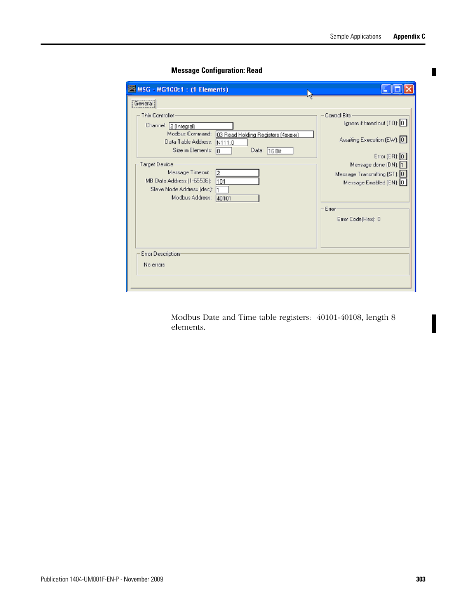 Rockwell Automation 1404-M4_M5_M6_M8 Powermonitor 3000 User Manual, Firmware rev. 3.0 or LATER User Manual | Page 303 / 356