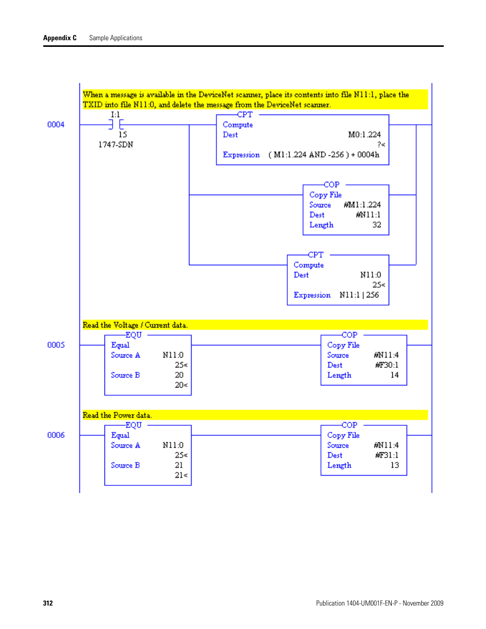 Rockwell Automation 1404-M4_M5_M6_M8 Powermonitor 3000 User Manual, Firmware rev. 3.0 or LATER User Manual | Page 312 / 356